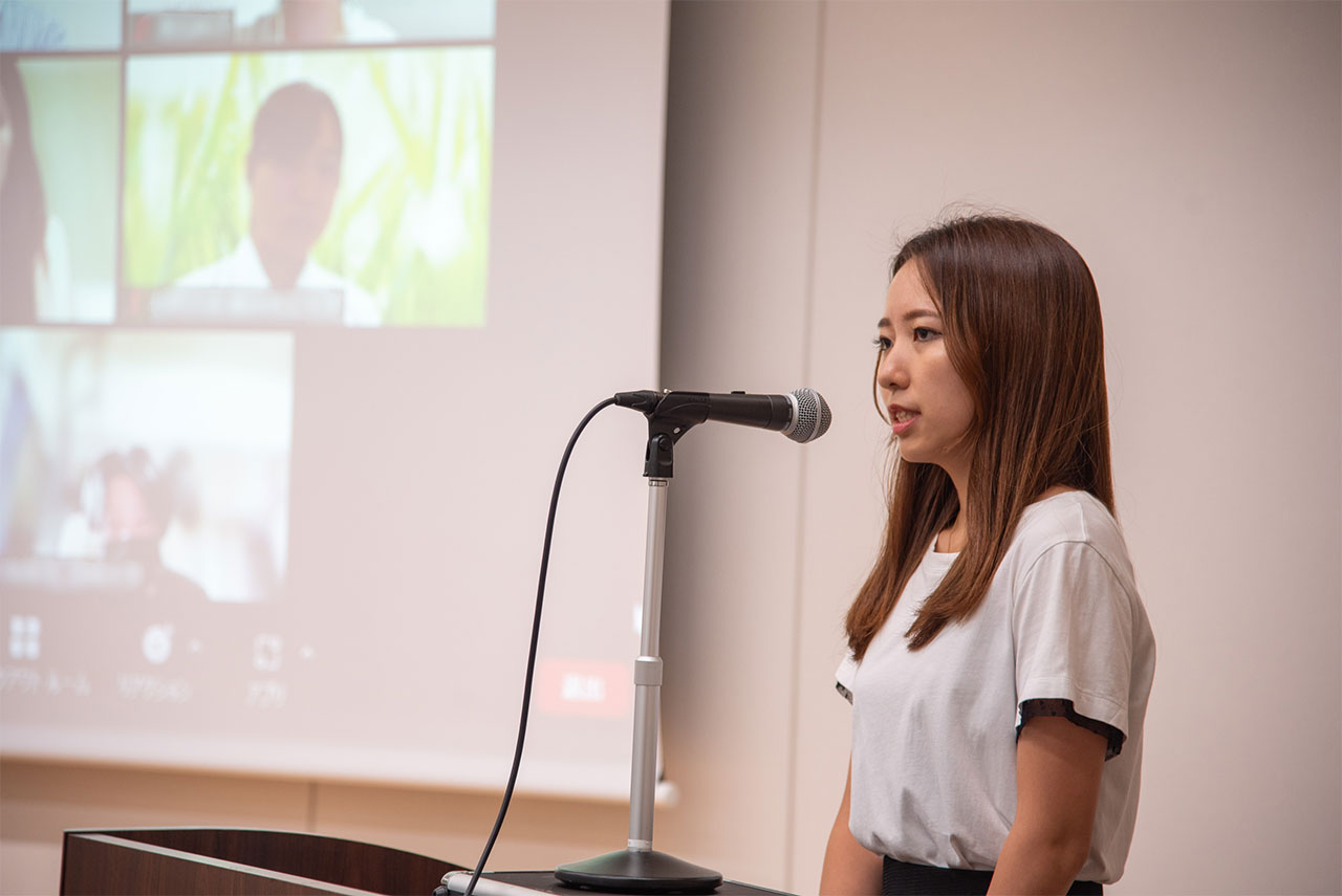 奨学生代表の挨拶１